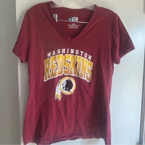 NFL Washington Women's Burgundy V-Neck‎ Tee Medium